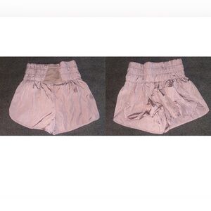 Free People Mauve Pink High-Waisted Shorts